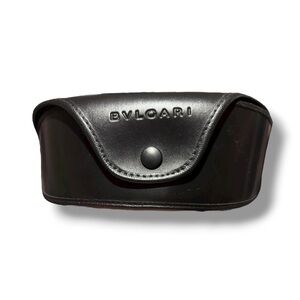 BLVGARI Black Leather Soft Sunglasses Glasses Case